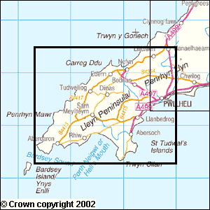 Pen Llyn Map