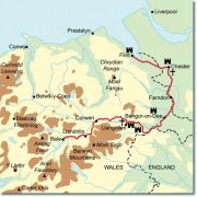Dee Way map by permission of 'Contours Walking Holidays'