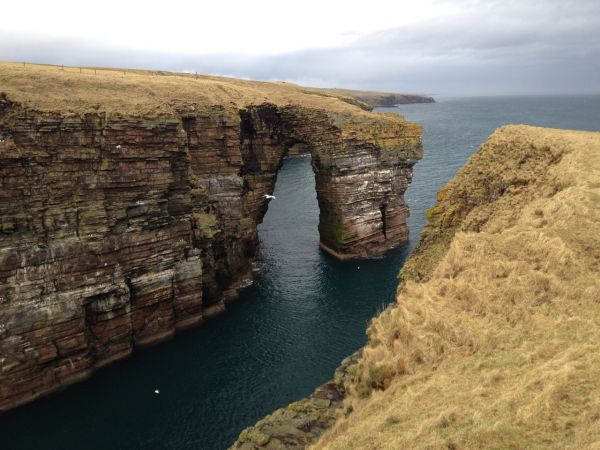 Sea arch south of Wick