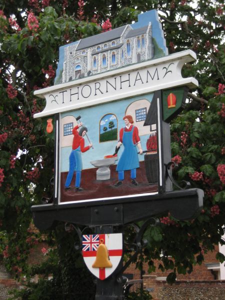 Thornham village sign