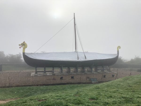 Viking ship, Cliffs End (Nick Goodwin)