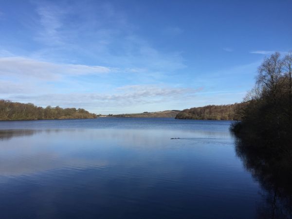 Anglezarke Reservoir at the foot of the West Pennines