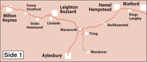 Heron Maps - Grand Union Canal: Milton Keynes to London, London Ring & East London Ring Side 1