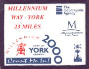 Badge for Millennium Way - York