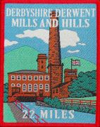 Badge & certificate for Derbyshire Derwent Mills & Hills