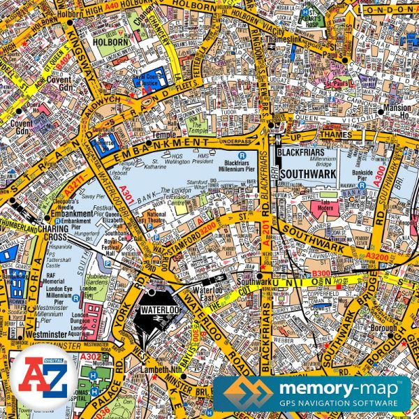 A-Z Greater London (Memory-Map)