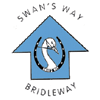 Waymark: Swan's head in horseshoe on named discs