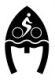 Waymark: Viking helmet with cycle logo