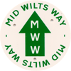 MWW in green on white arrow discs