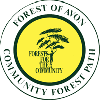 Waymark: Named disc with Forest of Avon logo
