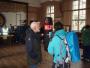 In Victoria Park Harriers clubroom - Mike Pursey minds the punchbag