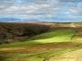 Stage 12 - Looking north along Coity Mountain with the Beacons on the horizon. Stage 12 - Looking north along Coity Mountain with the Beacons on the horizon.