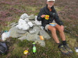 Too hot for BBN buffs, but the mugs were out on Moel yr Henfaes
