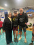 Vikki with proud Mum and Dad Graham