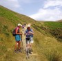 On the long climb up into the Howgills