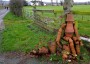Flowerpot person at White Hill Farm Flowerpot person at White Hill Farm