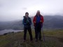 The summit of Barf. Still some snow on Skiddaw behind