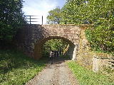 Following the old Border Counties rail line;