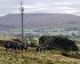 Descending Ash Fell with Wild Boar Fell dominating the view ahead