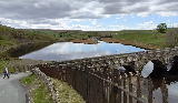 Crossing Grassholme reservoir