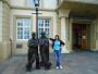 Barbara with Stan and Ollie Barbara with Stan and Ollie