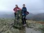  Viv and Barbara with Trig point