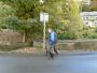 Striding along Striding along
