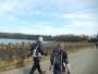 Crossing the dam at Entwistle