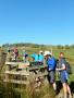  A stile always makes a queue but look at that blue sky