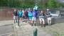 The group gather at Burrs The group gather at Burrs