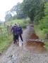 Viv and Alan splish splash through the rain Viv and Alan splish splash through the rain