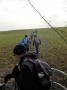 Up onto the wet fields. Up onto the wet fields.