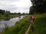 Viv and Roger enjoy the river path Viv and Roger enjoy the river path