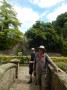 Chaps on the bridge with Waddington Old Hall behind Chaps on the bridge with Waddington Old Hall behind