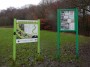 Signs as we enter Borsdane Wood Signs as we enter Borsdane Wood