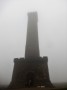 Peel Tower suddenly appeared in the mist Peel Tower suddenly appeared in the mist