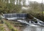 The weir with the fish ladder at the side The weir with the fish ladder at the side
