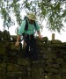 Alan tackles a stile Alan tackles a stile