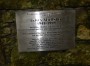 Plaque by a gate Plaque by a gate