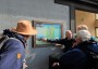 Looking at the Information Board Looking at the Information Board