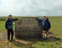 Norman and Viv by a memorial stone Norman and Viv by a memorial stone