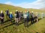 Gathering together, Norman points out Sugar Loaf hill Gathering together, Norman points out Sugar Loaf hill