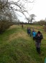 A drop down to a muddy valley bottom A drop down to a muddy valley bottom