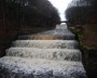 The overflow in full spate The overflow in full spate