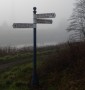 &nbsp;Signpost on the river