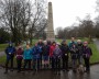 The group at the War memorial The group at the War memorial