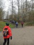 Crossing a large paved area Crossing a large paved area