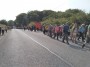 &nbsp;The march on Smithills Dean Road