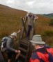 Roger in action on the stile Roger in action on the stile