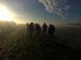 Into a misty morning, very atmospheric Into a misty morning, very atmospheric